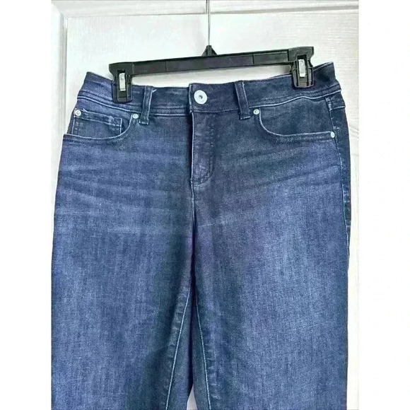 INC Straight Leg Regular Fit Women Dark Wash Blue Size 4 Jeans - Picture 2 of 4